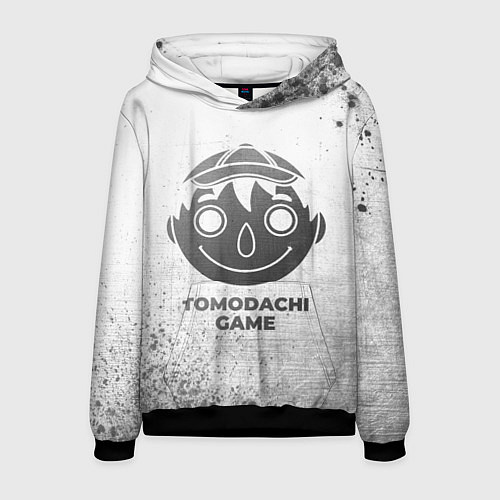 Мужская толстовка Tomodachi Game - white gradient / 3D-Черный – фото 1