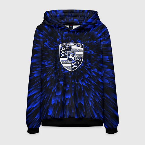 Мужская толстовка Porsche blue energy / 3D-Черный – фото 1