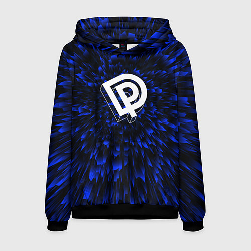 Мужская толстовка Deep Purple blue energy / 3D-Черный – фото 1