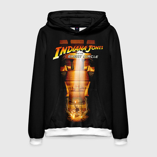 Мужская толстовка Indiana Jones and the Great Circle / 3D-Белый – фото 1