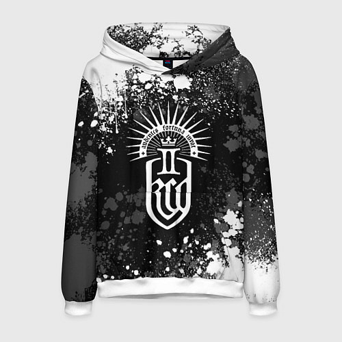 Мужская толстовка Kingdom come 2 - белые брызги / 3D-Белый – фото 1