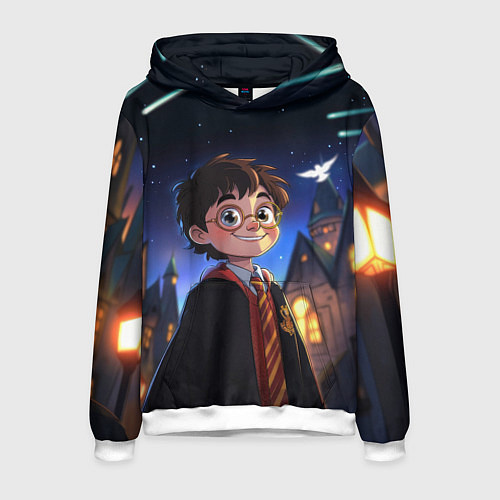 Мужская толстовка Гарри Поттер и кометы / 3D-Белый – фото 1