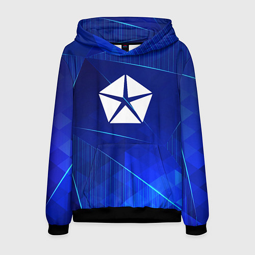 Мужская толстовка Jeep blue poly / 3D-Черный – фото 1