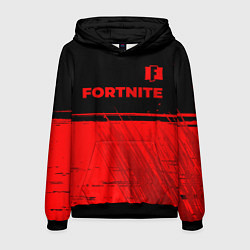 Мужская толстовка Fortnite - red gradient посередине