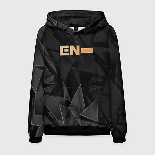 Мужская толстовка Enhypen golden poly / 3D-Черный – фото 1