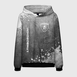 Мужская толстовка Lamborghini - grey gradient вертикально