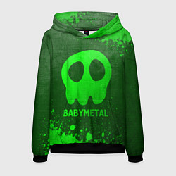 Толстовка-худи мужская Babymetal - green gradient, цвет: 3D-черный