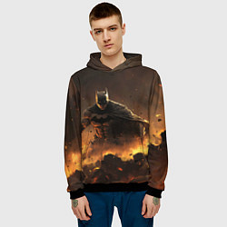 Толстовка-худи мужская Batman dark city, цвет: 3D-черный — фото 2