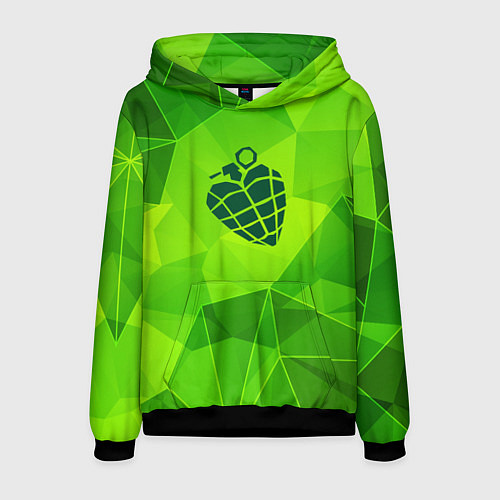 Мужская толстовка Green Day green poly / 3D-Черный – фото 1