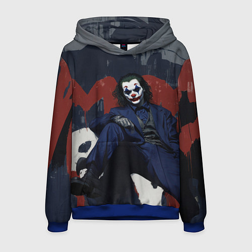 Мужская толстовка Джокер в синем костюме / 3D-Синий – фото 1