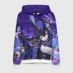 Толстовка-худи мужская Genshin Impact Clorinde, цвет: 3D-белый