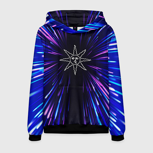 Мужская толстовка Dark Souls neon energy / 3D-Черный – фото 1