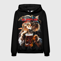 Толстовка-худи мужская Все дуреют с этих пиратов, цвет: 3D-черный