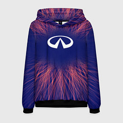 Толстовка-худи мужская Infiniti red energy, цвет: 3D-черный