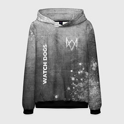Мужская толстовка Watch Dogs - grey gradient вертикально