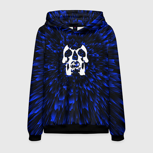 Мужская толстовка Deftones blue energy / 3D-Черный – фото 1