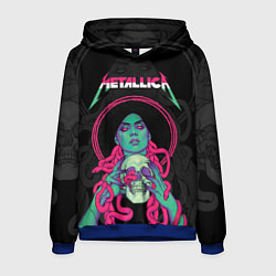 Толстовка-худи мужская Metallica - witch with the skull, цвет: 3D-синий