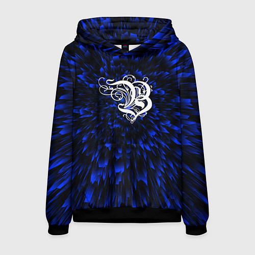 Мужская толстовка Burzum blue energy / 3D-Черный – фото 1