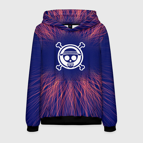 Мужская толстовка One Piece red energy / 3D-Черный – фото 1