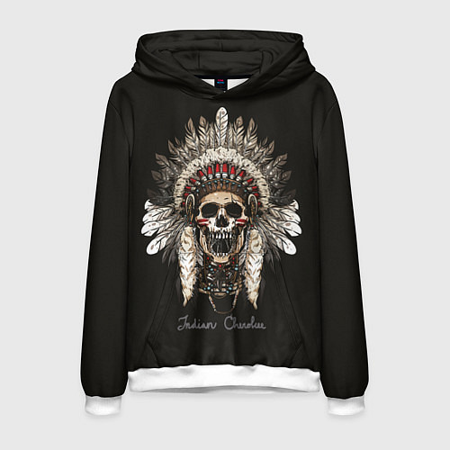 Мужская толстовка Cherokee Indian / 3D-Белый – фото 1
