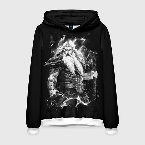 Мужская толстовка Перун бог громовержец / 3D-Белый – фото 1