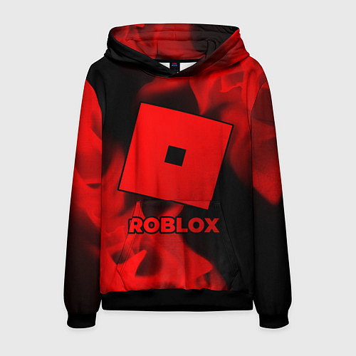 Мужская толстовка Roblox - red gradient / 3D-Черный – фото 1