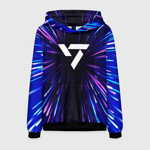 Мужская толстовка Seventeen neon energy / 3D-Черный – фото 1