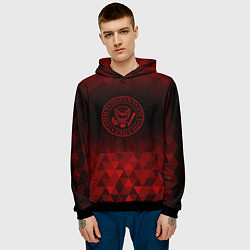 Толстовка-худи мужская Ramones red poly, цвет: 3D-черный — фото 2