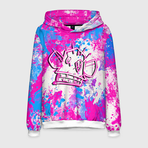 Мужская толстовка Мартышка Джинкс - Arcane / 3D-Белый – фото 1