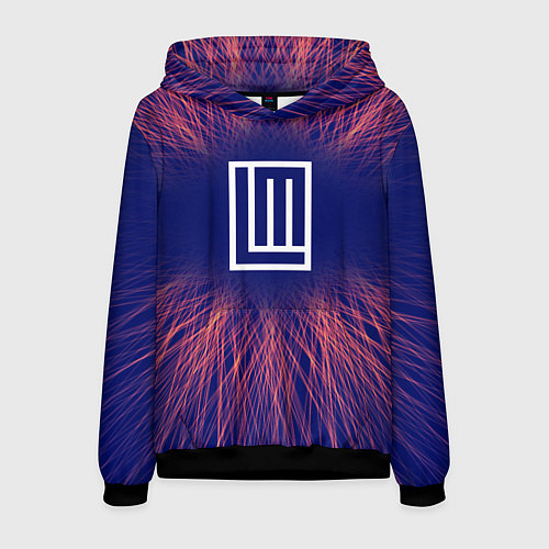 Мужская толстовка Lindemann red energy / 3D-Черный – фото 1