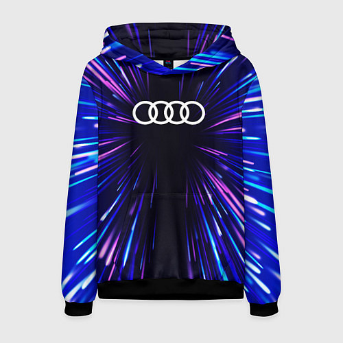 Мужская толстовка Audi neon energy / 3D-Черный – фото 1