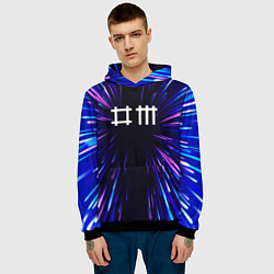 Толстовка-худи мужская Depeche Mode neon energy, цвет: 3D-черный — фото 2