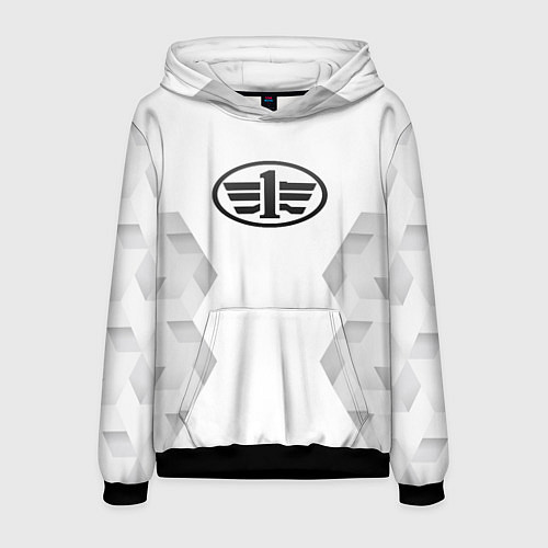 Мужская толстовка FAW white poly / 3D-Черный – фото 1