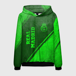 Мужская толстовка Real Madrid - green gradient вертикально