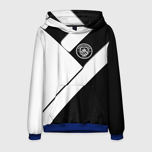 Мужская толстовка Манчестер Юнайтед геометрия / 3D-Синий – фото 1