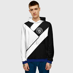 Толстовка-худи мужская Манчестер Юнайтед геометрия, цвет: 3D-синий — фото 2