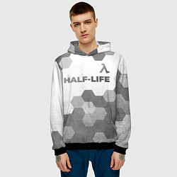 Толстовка-худи мужская Half-Life - white gradient посередине, цвет: 3D-черный — фото 2