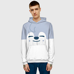 Толстовка-худи мужская Wolf Chan skzoo, цвет: 3D-белый — фото 2