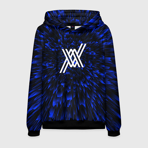 Мужская толстовка Darling in the FranXX blue energy / 3D-Черный – фото 1
