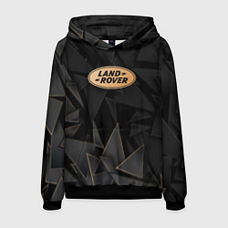 Толстовка-худи мужская Land Rover golden poly, цвет: 3D-черный
