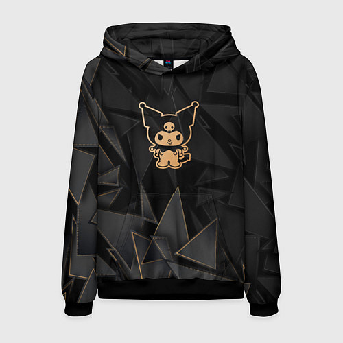 Мужская толстовка Kuromi golden poly / 3D-Черный – фото 1
