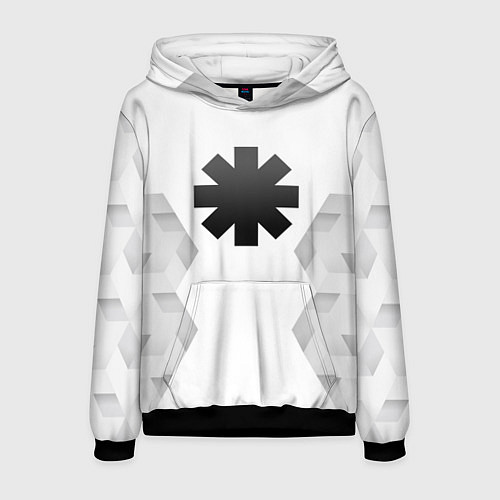 Мужская толстовка Red Hot Chili Peppers white poly / 3D-Черный – фото 1
