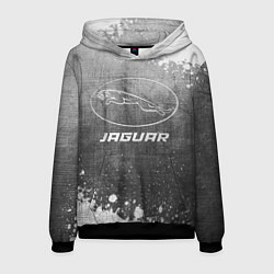 Толстовка-худи мужская Jaguar - grey gradient, цвет: 3D-черный