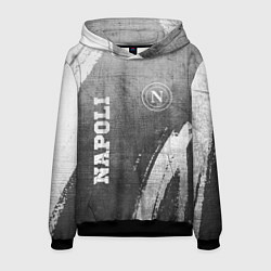 Толстовка-худи мужская Napoli - grey gradient вертикально, цвет: 3D-черный