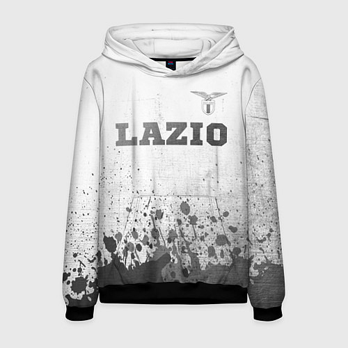 Мужская толстовка Lazio - white gradient посередине / 3D-Черный – фото 1