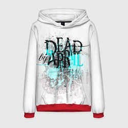 Толстовка-худи мужская Dead by april краски, цвет: 3D-красный