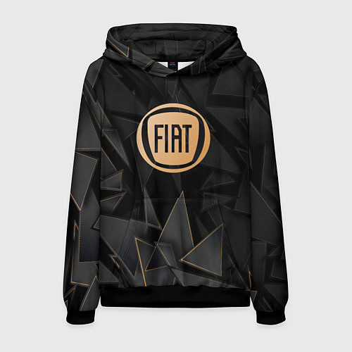 Мужская толстовка Fiat golden poly / 3D-Черный – фото 1