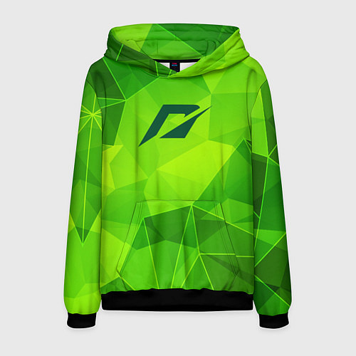 Мужская толстовка Need for Speed green poly / 3D-Черный – фото 1