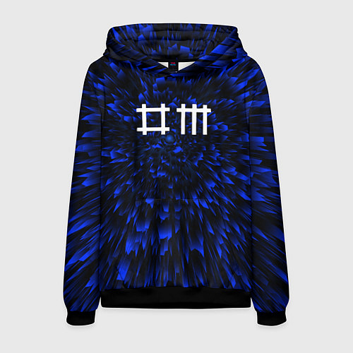 Мужская толстовка Depeche Mode blue energy / 3D-Черный – фото 1