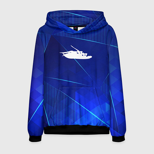 Мужская толстовка Papa Roach blue poly / 3D-Черный – фото 1